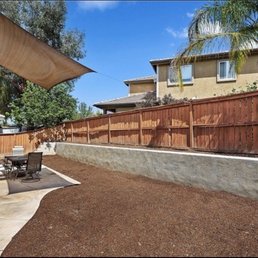Backyard before. Backyard before.