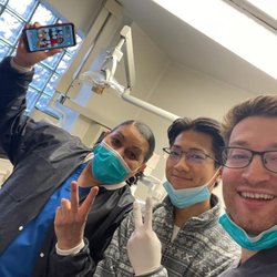 Bay Ridge Dental Arts - Me our old hygienist Eugene and Dr. Yagudayev.