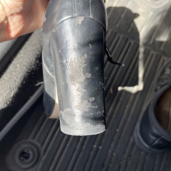 Lee's Shoe Repair - Shoe heel taps needed. Picked shoes up and they damaged heels. - Shoe Repair Near Me - Tampa, Florida Lee's Shoe Repair - Shoe heel taps needed. Picked shoes up and they damaged heels. - Shoe Repair Near Me - Tampa, Florida