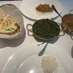 Himalayan Grill & Bar - Onion Naan, Sag Aloo, and Chicken Vindaloo-delicious!!!