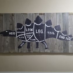 Musselshell Steakhouse - Barn wood art