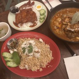 crab fried rice & short rib massaman & khao moo dang crab fried rice & short rib massaman & khao moo dang
