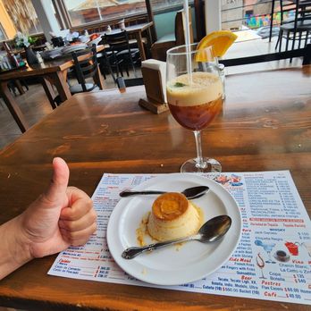 Mariscos Puerto Nuevo - Homemade flan and a Carajillo - Mexican Near Me - Puerto Nuevo, BCN Mariscos Puerto Nuevo - Homemade flan and a Carajillo - Mexican Near Me - Puerto Nuevo, BCN