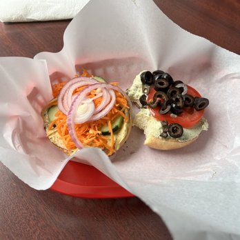 Kinetic Bagel Institute - Thai of My Life/Smart Alec Bagel...both are meh. - Bagels Near Me - Corvallis, Oregon