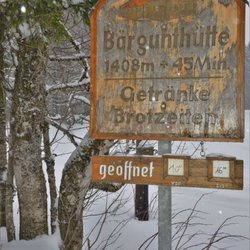 Bärgunt-Hütte - Schöner Winterspaziergang ab Baad