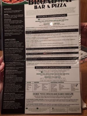 Menu photo 2 Broadway Bar & Pizza Champlin, MN