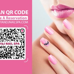 Y&J Nail Spa - Scan QR Code to make reservation