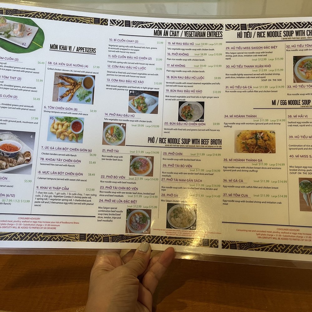 Miss Saigon - Menu - Vietnamese Near Me - Tucson, Arizona Miss Saigon - Menu - Vietnamese Near Me - Tucson, Arizona