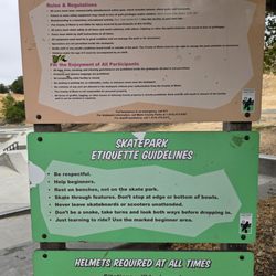 McInnis County Park Skatepark - Skate park rules