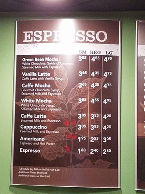 Menu photo 5 Greenbean Coffee House Altoona, PA