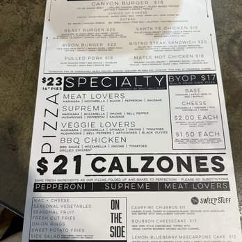 Grand Canyon Brewing & Distillery - Food menu - Brewpubs Near Me - Page, Arizona Grand Canyon Brewing & Distillery - Food menu - Brewpubs Near Me - Page, Arizona