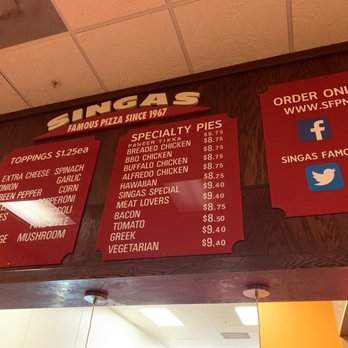 Singas Famous Pizza - Pizza Near Me - Kendall Park, New Jersey Singas Famous Pizza - Pizza Near Me - Kendall Park, New Jersey
