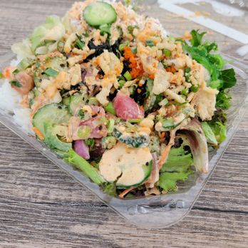 Poke and Tea Factory - Tuna tasted good and look at all that toppings! - Poke Near Me - Anaheim, California Poke and Tea Factory - Tuna tasted good and look at all that toppings! - Poke Near Me - Anaheim, California