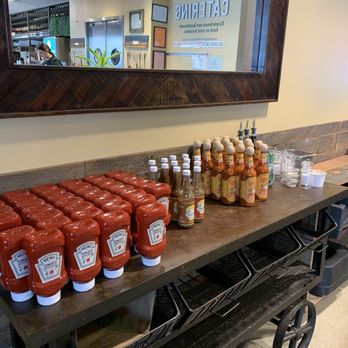 Urban Plates - Condiments set out for self service! - New American Near Me - Brea, California Urban Plates - Condiments set out for self service! - New American Near Me - Brea, California