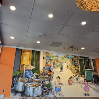 Bun Rieu Ganh - Inside mural - Vietnamese Near Me - Westminster, California