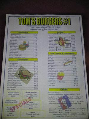 Menu photo 4 Toms Burgers Bell Gardens, CA Menu photo 4 Toms Burgers Bell Gardens, CA