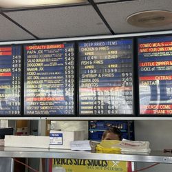 Zip's Drive In - Menu1