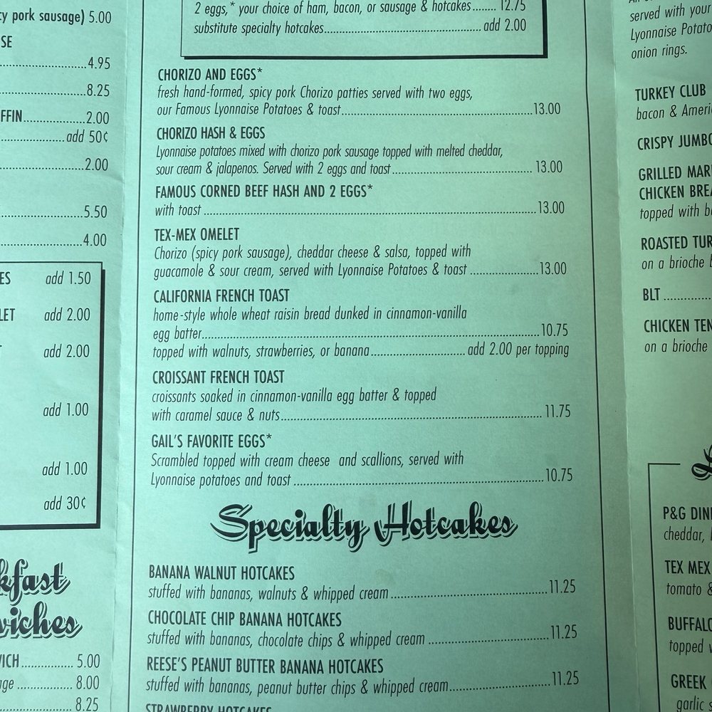 P&G's Pamela's Diner - Menu - Breakfast & Brunch Near Me - Pittsburgh, Pennsylvania P&G's Pamela's Diner - Menu - Breakfast & Brunch Near Me - Pittsburgh, Pennsylvania