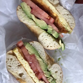 Big Doms Bagel Shop - Egg avocado tomato on Asiago. Filling and scrumptious - Coffee & Tea Near Me - Cary, North Carolina Big Doms Bagel Shop - Egg avocado tomato on Asiago. Filling and scrumptious - Coffee & Tea Near Me - Cary, North Carolina