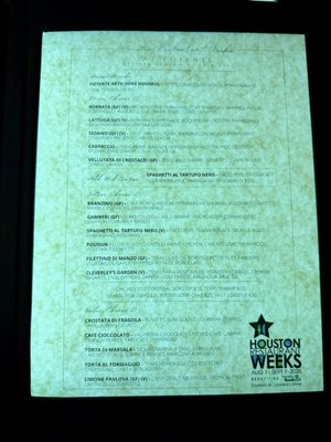 Menu photo 1 Potente Houston, TX