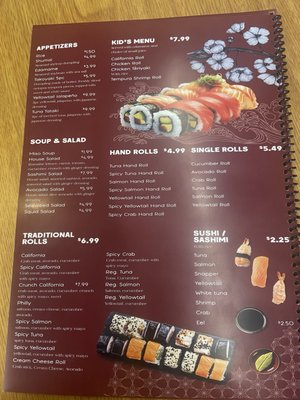 Menu photo 8 Joy’s Sushi Bar Santa Fe, NM