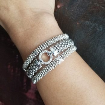 Hilderbrand Jewelers - Love my bracelets even more after Van oxidize the middle bracelet.  I kept the other two on the outside without oxidation for the contrast. - Jewelry Near Me - Austin, Texas