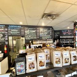 Lox Stock'n Bagel - More goodies to the right of all the varieties of bagels