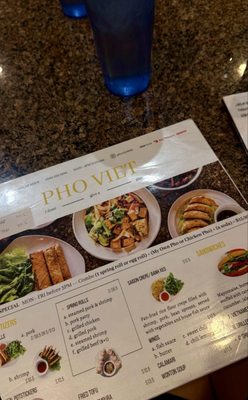 Menu photo 1 Pho Viet Vietnamese Restaurant Glendale, AZ Menu photo 1 Pho Viet Vietnamese Restaurant Glendale, AZ