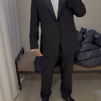Alts - Hoboken - The length of tuxedo or suit should fall at the palm of hand. Prior to this it was at my fingertips. - Sewing & Alterations Near Me - Hoboken, New Jersey Alts - Hoboken - The length of tuxedo or suit should fall at the palm of hand. Prior to this it was at my fingertips. - Sewing & Alterations Near Me - Hoboken, New Jersey