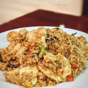 Rasa Sayang - Spicy Basil Fried Rice @aka.thefoodguide - Pan Asian Near Me - Roswell, Georgia Rasa Sayang - Spicy Basil Fried Rice @aka.thefoodguide - Pan Asian Near Me - Roswell, Georgia