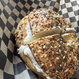 Everything Bagel with lox spread Everything Bagel with lox spread