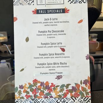 Gino's Java - Menu - Coffee & Tea Near Me - Sacramento, California