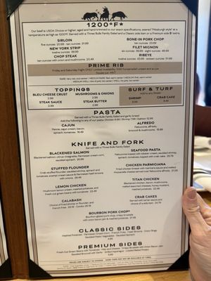 Menu photo 1 Three Bulls American Steakhouse Clemmons, NC Menu photo 1 Three Bulls American Steakhouse Clemmons, NC