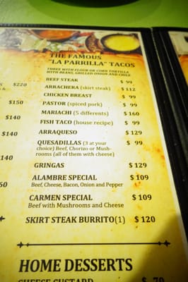 Menu photo 8 La Parrilla Playa del Carmen, ROO Menu photo 8 La Parrilla Playa del Carmen, ROO