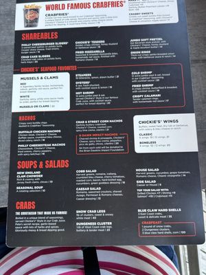 Menu photo 1 Chickie's & Pete's Atlantic City, NJ