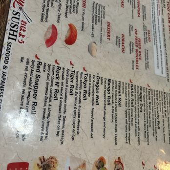 Ohayo Sushi Tyler - Menu - Japanese Near Me - Tyler, Texas
