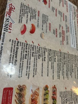 Menu photo 2 Ohayo Sushi Tyler Tyler, TX