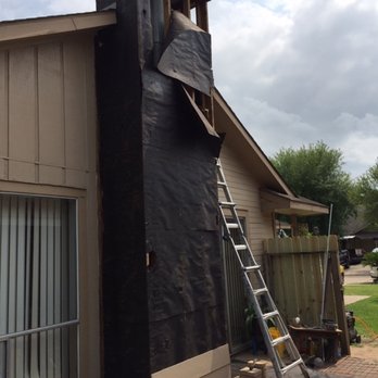 Kephart Handyman - Middle of replacing siding on chimney - Handyman Near Me - Houston, Texas Kephart Handyman - Middle of replacing siding on chimney - Handyman Near Me - Houston, Texas