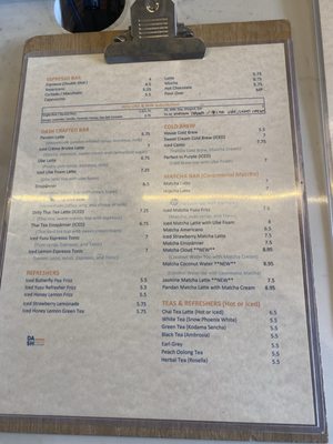 Menu photo 1 Dash Coffee Bar Pasadena, CA