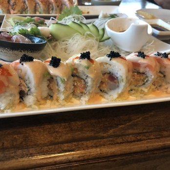 Yuzu Sushi - Crunchy rainbow roll ($14.90) - Japanese Near Me - Chamblee, Georgia Yuzu Sushi - Crunchy rainbow roll ($14.90) - Japanese Near Me - Chamblee, Georgia