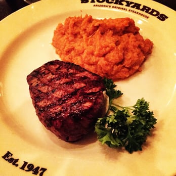 Stockyards Restaurant - 8oz w/ a side of Whiskey Sweet Mashed - Steakhouses Near Me - Phoenix, Arizona Stockyards Restaurant - 8oz w/ a side of Whiskey Sweet Mashed - Steakhouses Near Me - Phoenix, Arizona