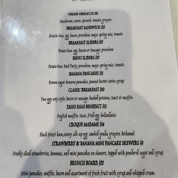 Bisou Lounge - Brunch menu - Lounges Near Me - Lake Charles, Louisiana Bisou Lounge - Brunch menu - Lounges Near Me - Lake Charles, Louisiana