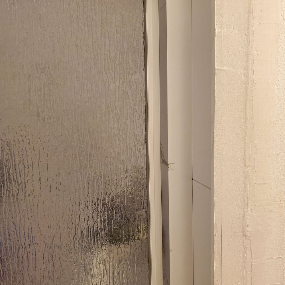 Illinois Remodeling Consultants - Door on the right also does not close all the way and the track is stuck - General Contractors Near Me Illinois Remodeling Consultants - Door on the right also does not close all the way and the track is stuck - General Contractors Near Me