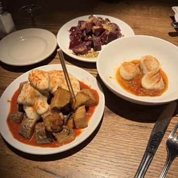Barcelona Wine Bar - Patatas, Scallops, Beet Salad - Spanish Near Me - Cambridge, Massachusetts