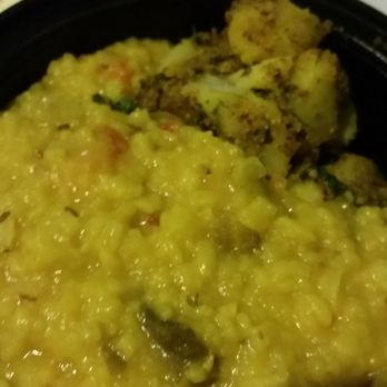 Govinda's Kitchen - Kitchori (monday special) and a potato side dish. Vegan and spectacular - Vegetarian Near Me - Brooklyn, New York