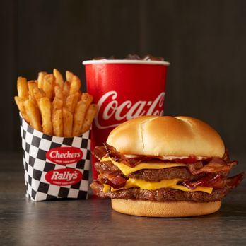 Checkers - a bacon cheeseburger and fries - Fast Food Near Me - Philadelphia, Pennsylvania Checkers - a bacon cheeseburger and fries - Fast Food Near Me - Philadelphia, Pennsylvania