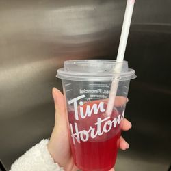 Tim Hortons - Strawberry watermelon fruit quencher drink
