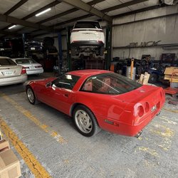 TransMax of Orlando - Inside of shop with my car