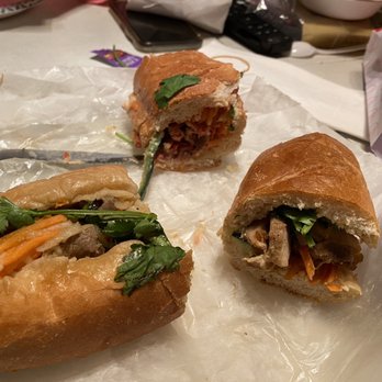 Pho & Baguette - S3. Roast Pork Sandwich / Banh mi xa xiu S6. Lemongrass Beef Sandwich / Banh mi bo nuong xa S7. Grilled Chicken Sandwich / Banh mi ga nuong - Vietnamese Near Me - Milltown, New Jersey Pho & Baguette - S3. Roast Pork Sandwich / Banh mi xa xiu S6. Lemongrass Beef Sandwich / Banh mi bo nuong xa S7. Grilled Chicken Sandwich / Banh mi ga nuong - Vietnamese Near Me - Milltown, New Jersey