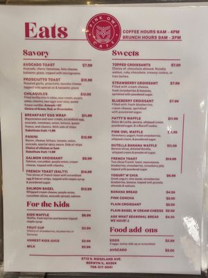 Menu photo 1 Pink Owl Cafe Berwyn, IL Menu photo 1 Pink Owl Cafe Berwyn, IL